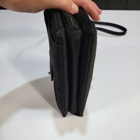 Black Crossbody Travel Bag Purse Catherina Organizer Expandable Pack Handbag EUC - Picture 12 of 13